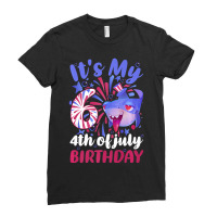 It's My 6th Birthday 4th Of July Family Shark Ladies Fitted T-shirt | Artistshot