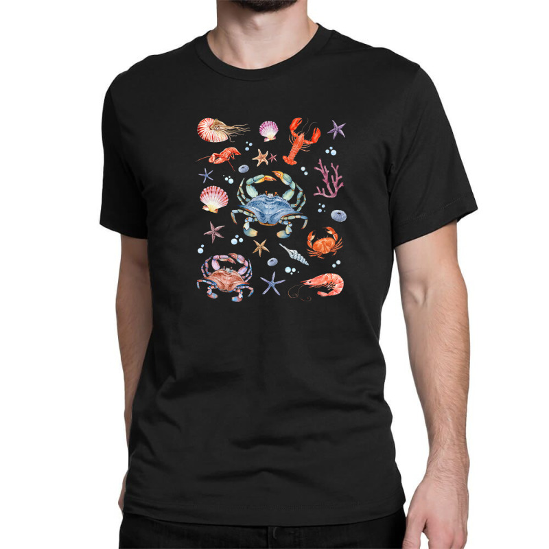 Crustaceancore Aesthetic Crustaceans Crab Lobster Shrimp Classic T-shirt | Artistshot