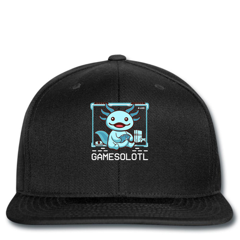 Axolotl Fish Playing Video Game Whiteaxolotl Lizard Gamers 244 Printed hat by stress | Artistshot