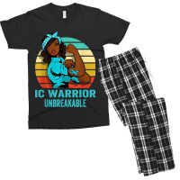 Interstitial Cystitis Warrior Shirt Unbreakable Men's T-shirt Pajama Set | Artistshot