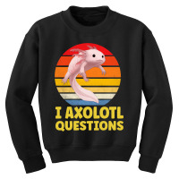 I Axolotl Questions Man And Woman Axolotl Lovers Youth Sweatshirt | Artistshot