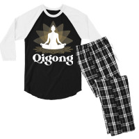 Qigong Meditation T Shirt Men's 3/4 Sleeve Pajama Set | Artistshot