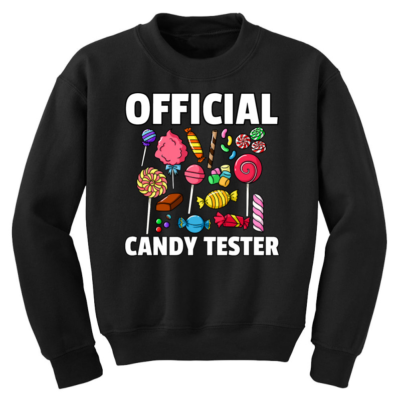 Candy Tester Lollipop Sweets Gift Halloween Kids Youth Sweatshirt by Aliceartist | Artistshot