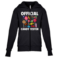 Candy Tester Lollipop Sweets Gift Halloween Kids Youth Zipper Hoodie | Artistshot