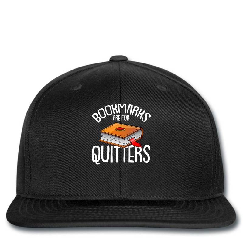 Bookmarks Are For Quitters Reading Books Bookaholic Bookworm Printed hat by HayleyArtist | Artistshot