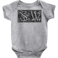 Sw   Initials S W Name Surname Onomastics Onomatology T Shirt Baby Bodysuit | Artistshot