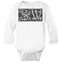 Sw   Initials S W Name Surname Onomastics Onomatology T Shirt Long Sleeve Baby Bodysuit | Artistshot