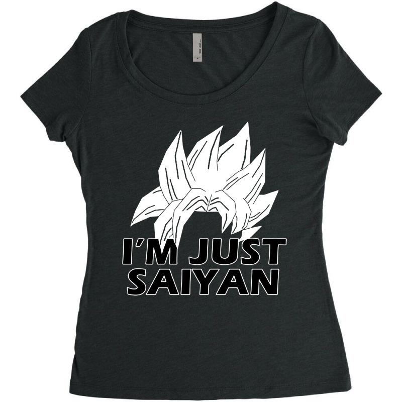 I'm Just Saiyan Women's Triblend Scoop T-shirt by Melissa Store | Artistshot