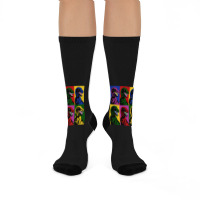 Dinosaur Pop Art Crew Socks | Artistshot