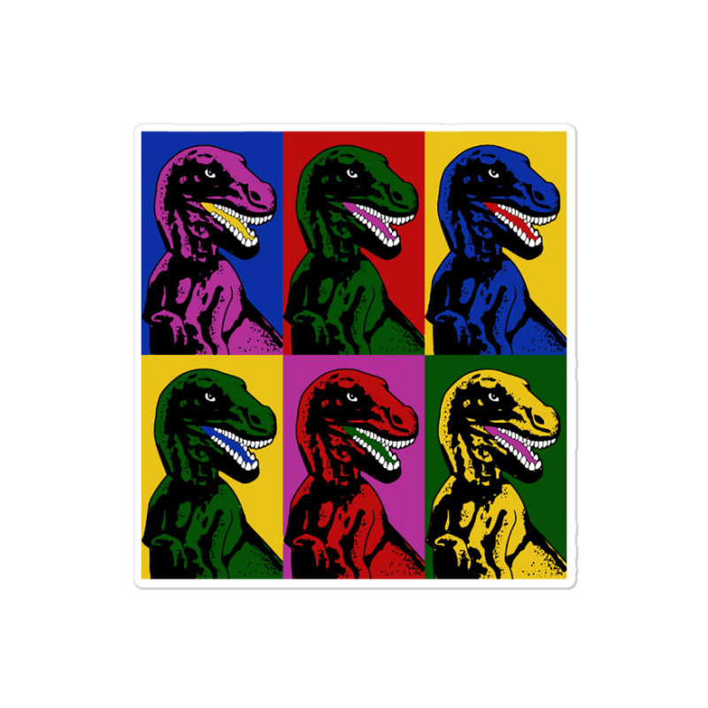 Dinosaur Pop Art Sticker | Artistshot