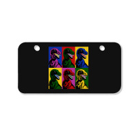 Dinosaur Pop Art Bicycle License Plate | Artistshot