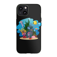 Undersea Life Coral Reef With Fish And Water Plants  Cartoon Landscape Iphone 13 Case | Artistshot