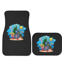 Undersea Life Coral Reef With Fish And Water Plants  Cartoon Landscape Full Set Car Mats | Artistshot