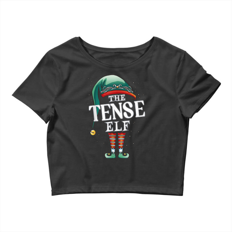 Tense Elf Christmas Group Xmas Pajama Party T Shirt Crop Top by meritzjla | Artistshot