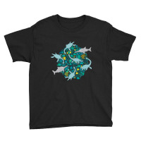 Swimming With Plesiosaurs - Cute Prehistoric Animal Design Youth Tee | Artistshot