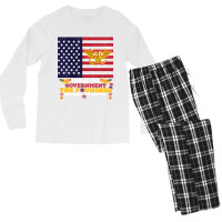 This Is The Government The Founders Warned Us About, Funny Usa Politic Men's Long Sleeve Pajama Set | Artistshot