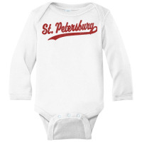 Saint Petersburg Russia Vintage Sports Graphic T Shirt Long Sleeve Baby Bodysuit | Artistshot