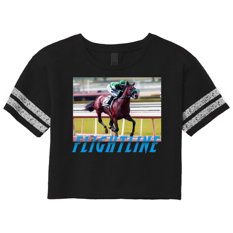 Flightline   Classic Horseracing Scorecard Crop Tee by senkovdenairp | Artistshot