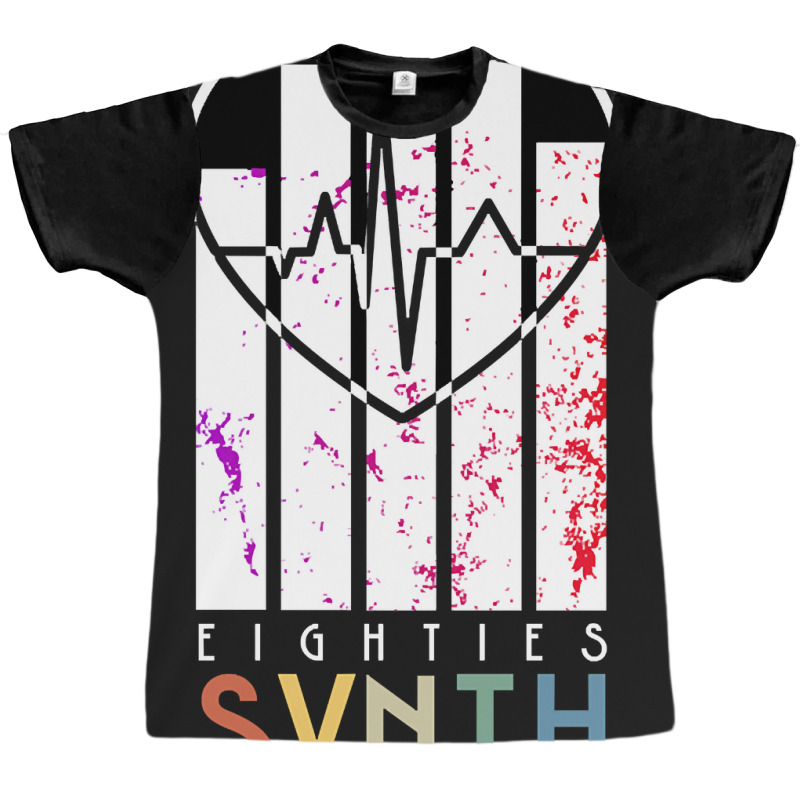 Vintage 80s Synthesizer Music Scene 'eighties Synth' Graphic T-shirt | Artistshot