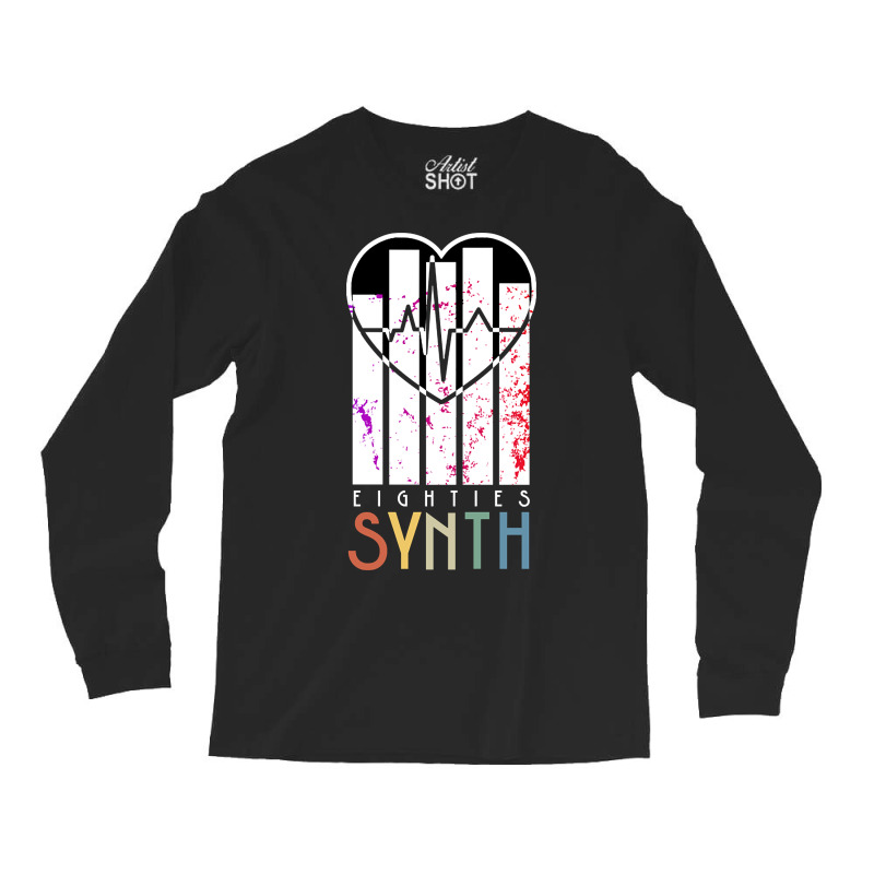 Vintage 80s Synthesizer Music Scene 'eighties Synth' Long Sleeve Shirts | Artistshot