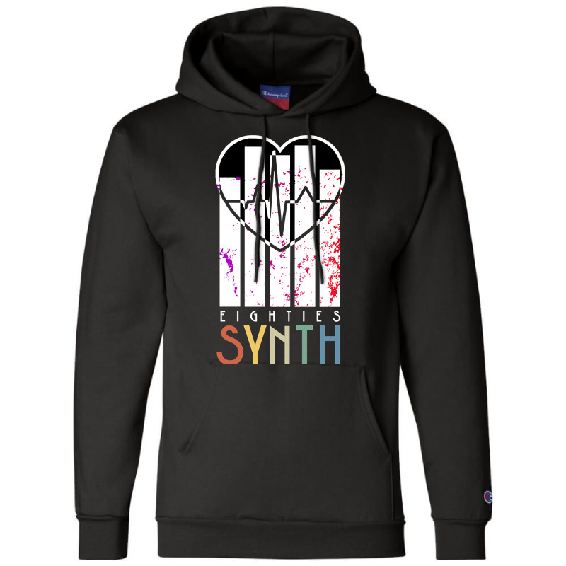 Vintage 80s Synthesizer Music Scene 'eighties Synth' Champion Hoodie | Artistshot