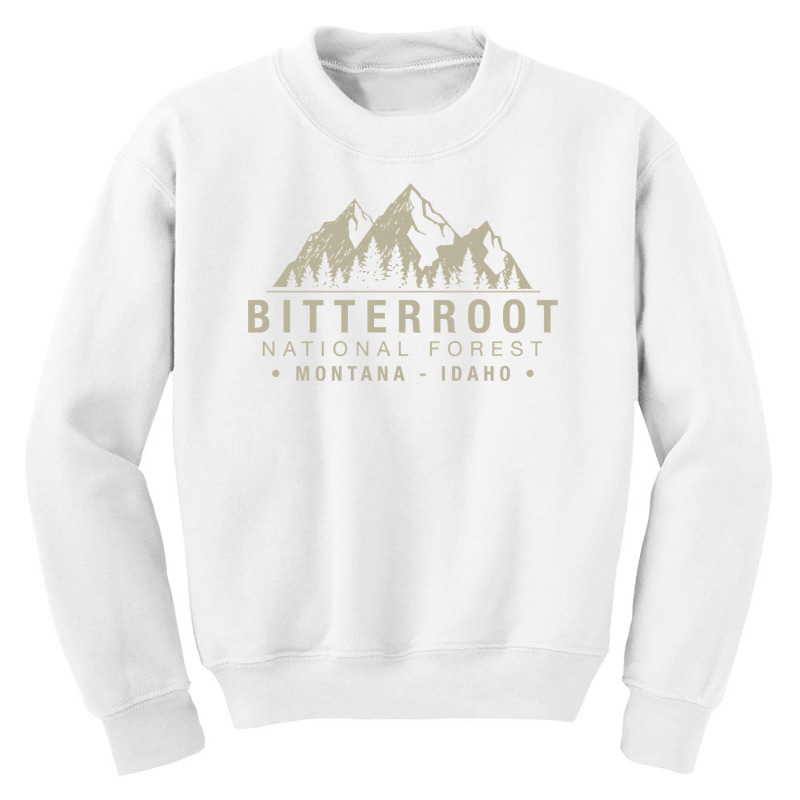 Bitterroot National Forest Montana Idaho Pullover Youth Sweatshirt by ElizabethAtist | Artistshot