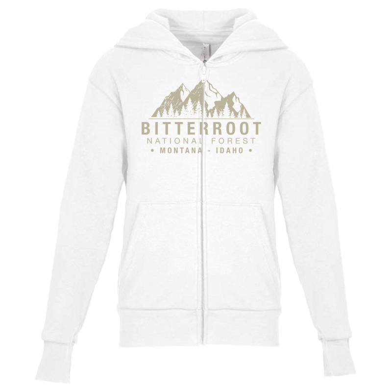 Bitterroot National Forest Montana Idaho Pullover Youth Zipper Hoodie by ElizabethAtist | Artistshot