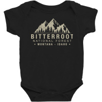 Bitterroot National Forest Montana Idaho Pullover Baby Bodysuit | Artistshot