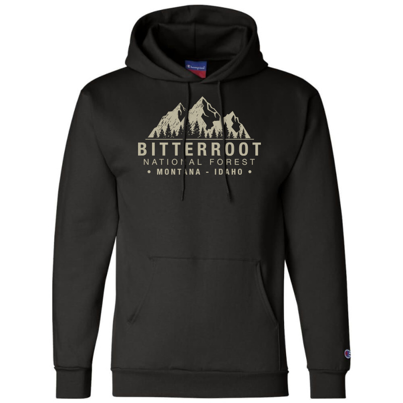 Bitterroot National Forest Montana Idaho Pullover Champion Hoodie by ElizabethAtist | Artistshot