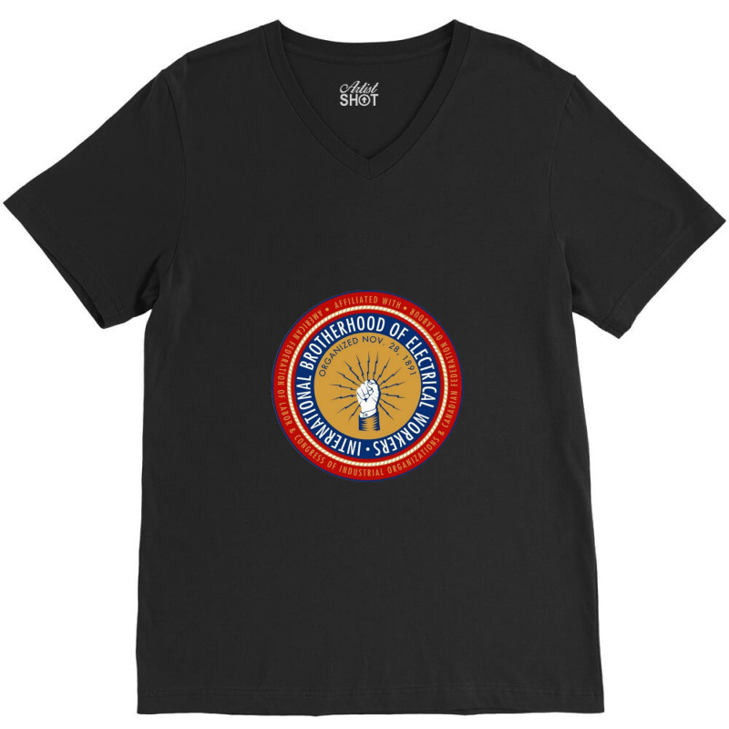 Ibew Electrician V-Neck Tee by MichaelSchales | Artistshot