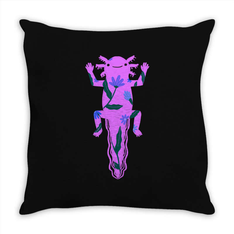 I Love My Pink Axolotl Throw Pillow | Artistshot