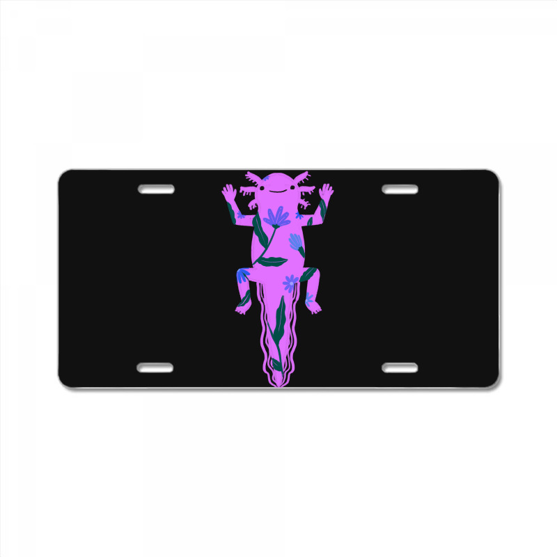 I Love My Pink Axolotl License Plate | Artistshot