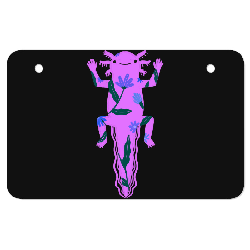 I Love My Pink Axolotl Atv License Plate | Artistshot