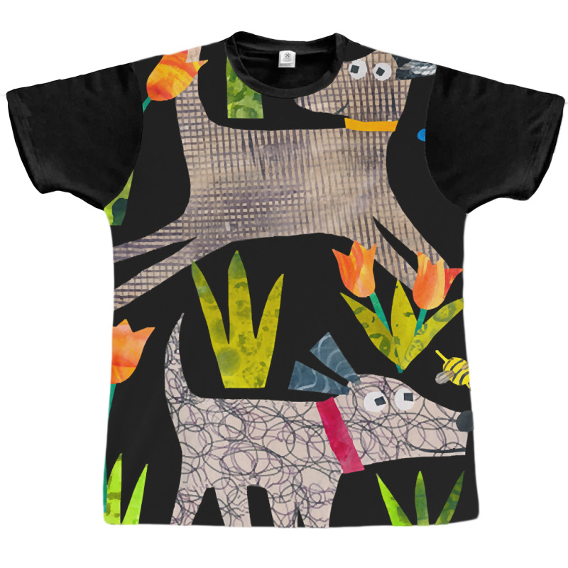 Dogs In The Park Graphic T-shirt by Crews Micki | Artistshot