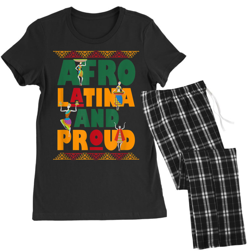 Afro Latina And Proud Product For Afro Latin Pride Tee Women's Pajamas Set by SHANNONRENNAN | Artistshot