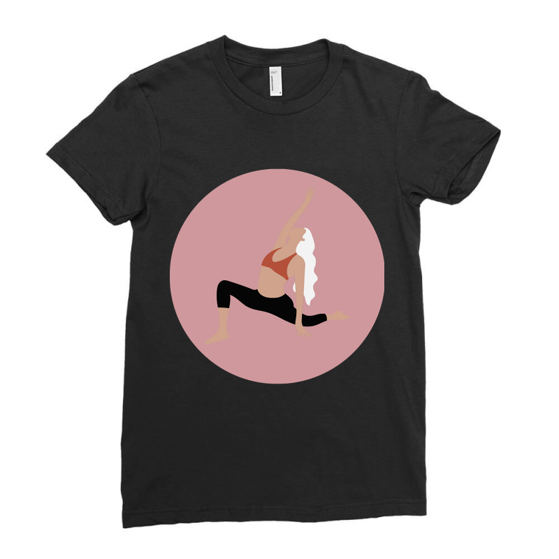 Yoga - Graphics Collection - Cover 1 Ladies Fitted T-Shirt by greggjvandervor | Artistshot