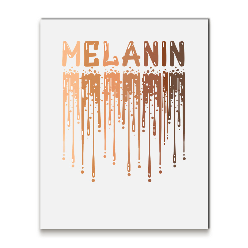 Drippin Melanin For Women Pride  Gifts Black History Month Metal Print Vertical | Artistshot