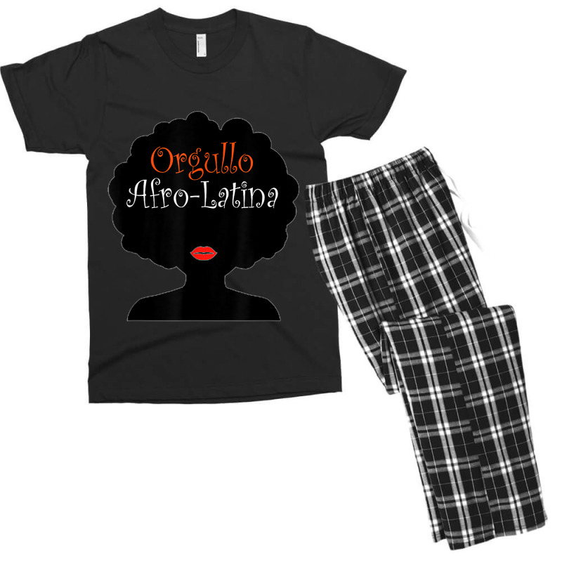 Afro Latina Proud Latinx Orgullo Black Spanish Men's T-shirt Pajama Set by SHANNONRENNAN | Artistshot