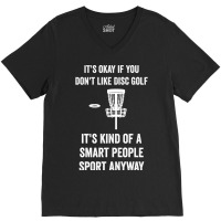 Smart People Sport Disc Golf V-neck Tee | Artistshot