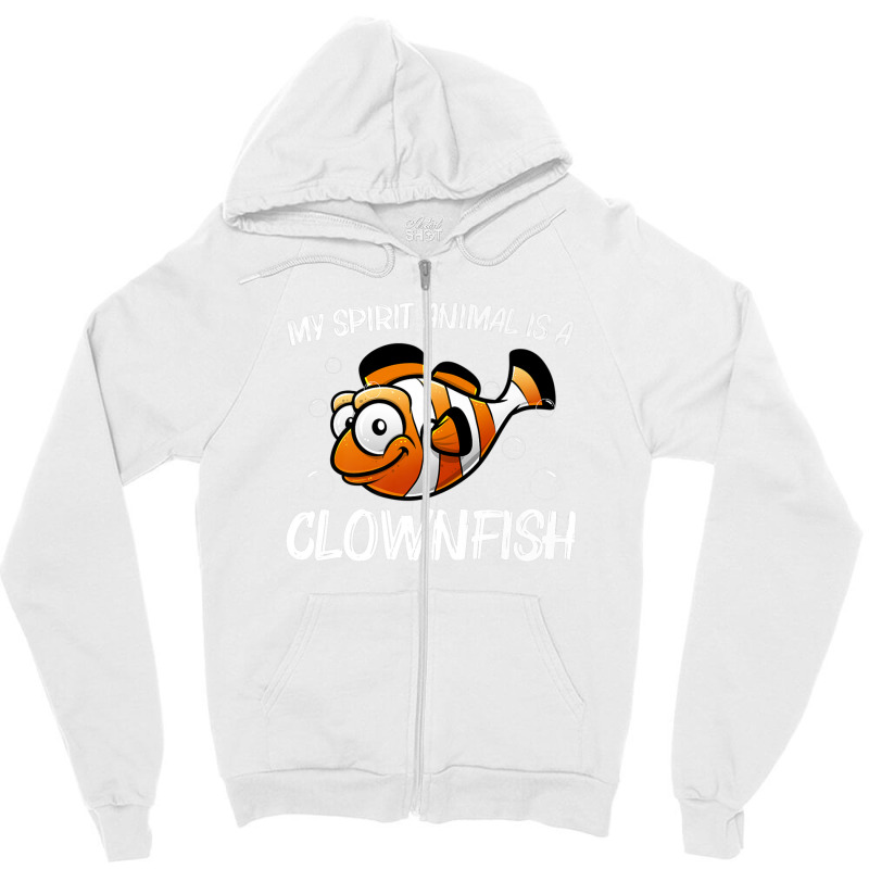 Cool Clownfish For Men Women Sea Clown Fish Ocean Salt Water Zipper Hoodie | Artistshot