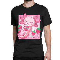 Japanese Strawberry Milk Shake Anime Pink Kawaii Aesthetic Axolotl Mat Classic T-shirt | Artistshot