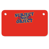 Subject Not Object Motorcycle License Plate | Artistshot