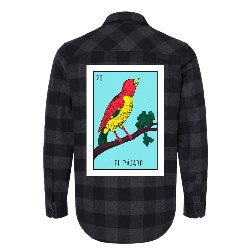 El Pajaro Lottery Card Gift The Bird Card Mexican Lottery Flannel Shirt | Artistshot