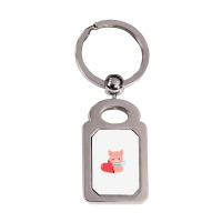 Guinea Pig Funny Silver Rectangle Keychain | Artistshot