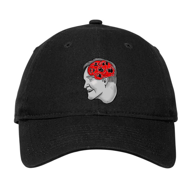 The Brain Of Tarantino Adjustable Cap by Milne Charlton | Artistshot