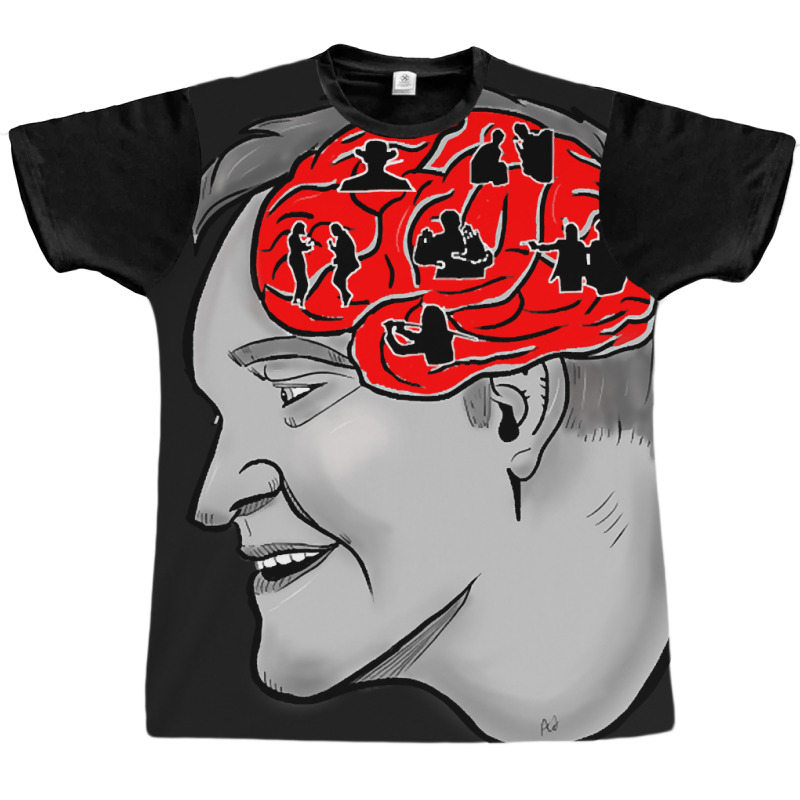 The Brain Of Tarantino Graphic T-shirt by Milne Charlton | Artistshot