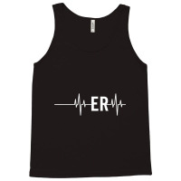 Emergency Medicine Physician Nurse Gift Er Heartbeat Tank Top | Artistshot