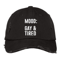 Mood Gay And Tired Vintage Cap | Artistshot