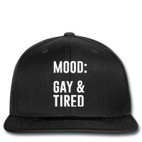 Mood Gay And Tired Printed Hat | Artistshot