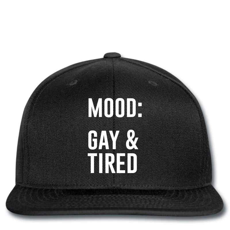 Mood Gay And Tired Printed Hat | Artistshot